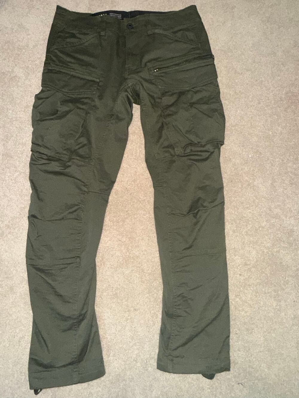 G-Star RAW Rovic Zip 3D Cargo Pants Men’s 32x32 Dark Bronze Green
